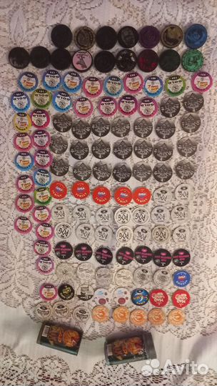 Фишки сотки, кэпсы, биты набор