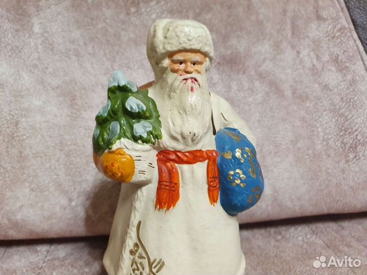 Редчайший дед мороз. Пресс опилки. 50 годы. СССР