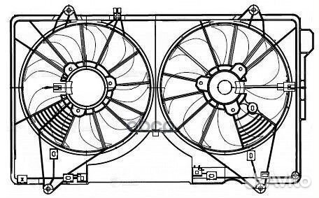 Вентилятор mazda CX-5 11- радиатора (с кожухом