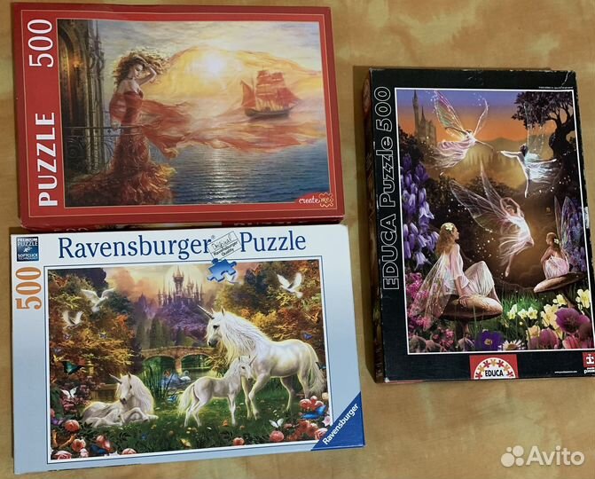 Пазлы 500 разные