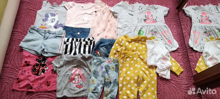 Детские вещи пакетом для девочки 98 116