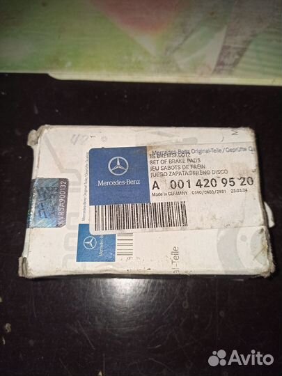 Оригинальные колодки Mercedes Benz