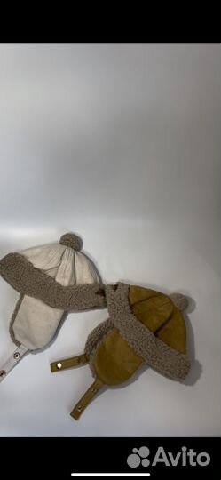 Детская утепленая шапка