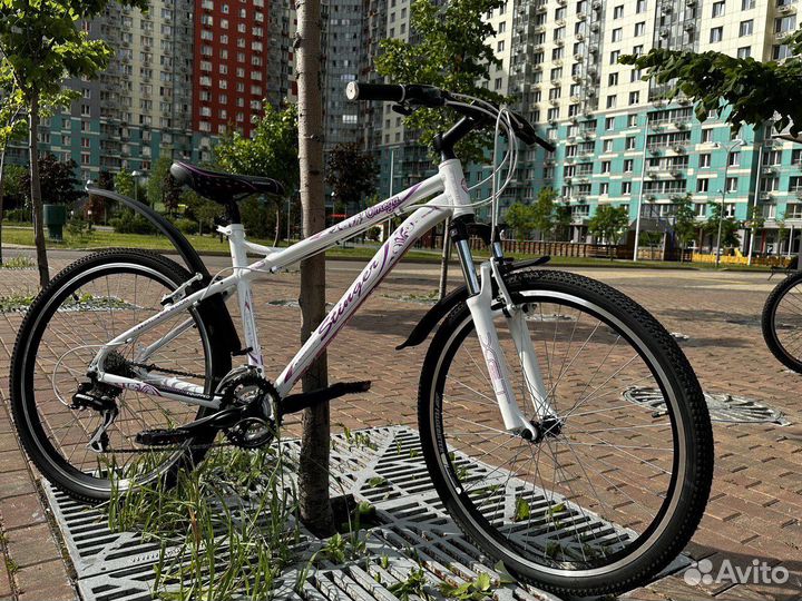 Велосипед Stinger omega женский белый горный