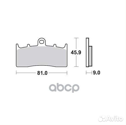 Колодки дисковые зBMW R1100-1200 00 MCB736 TRW