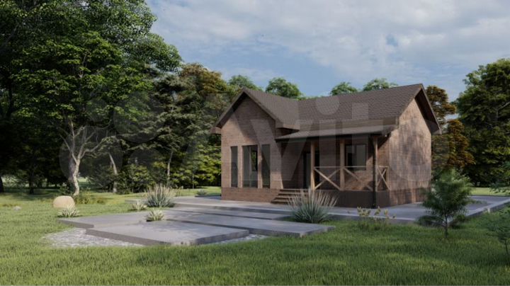 Коттедж 101 м² на участке 10 сот.