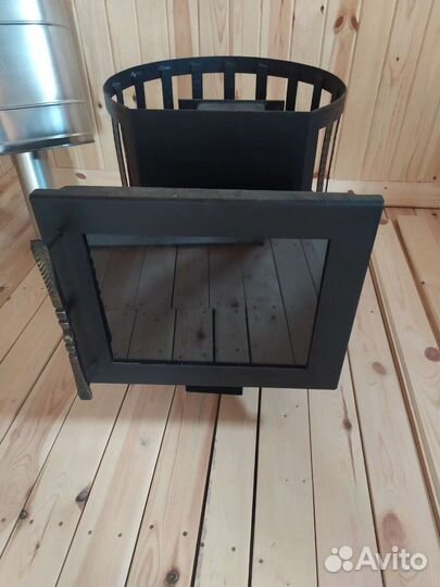 Банная печь визувий скиф панорама 16 ковка