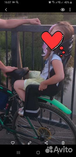 Детское велокресло