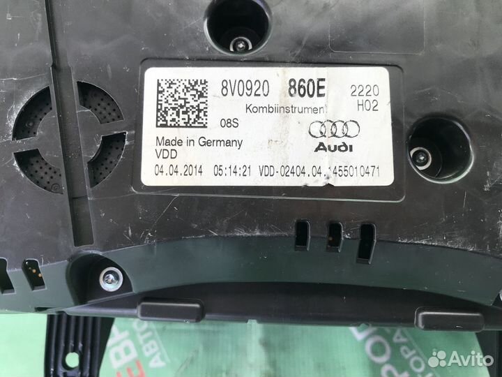 Панель приборов 8V0920860E для Audi A3 8V