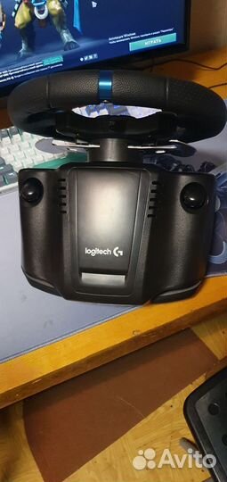 Игровой руль logitech g29 с педалями, коробка