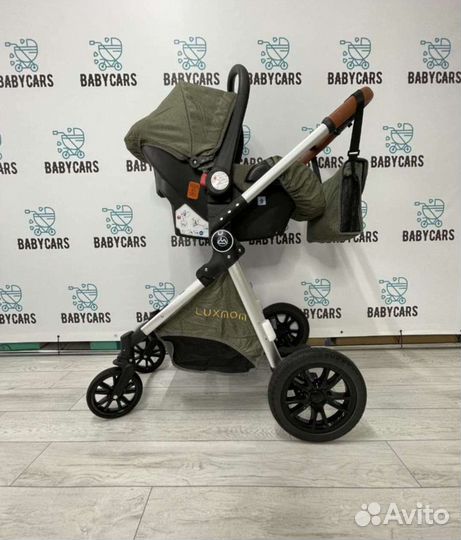 Коляска 3в1 Новая трансформер (Оливковый)