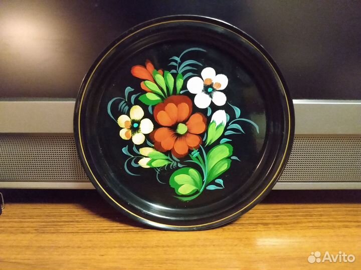 Поднос Жостово Ручная роспись
