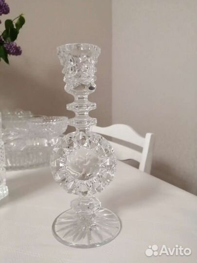Подсвечник хрустальный СССР