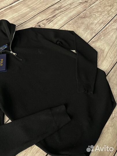 Свитер полузамок Polo Ralph Lauren черный мужской