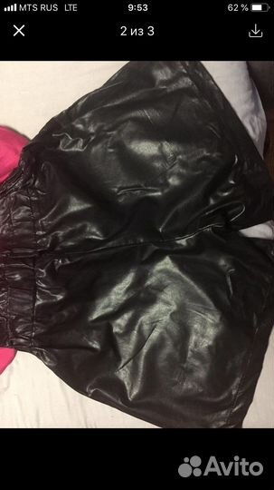 Шорты женские экокожа, очень мягкие