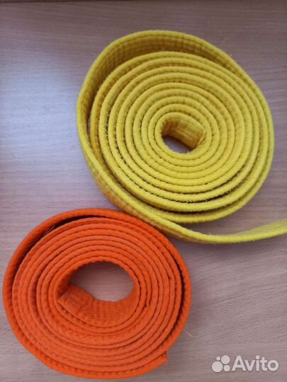 Кимоно для дзюдо детское. Пояс жёлтый