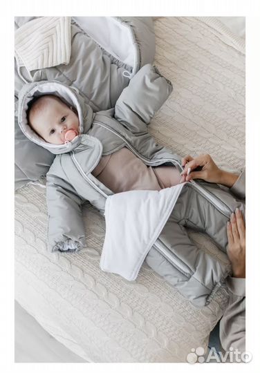 Конверт на выписку с комбинезоном