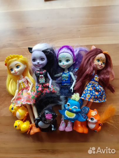 Куколки enchantimals с питомцами пакетом