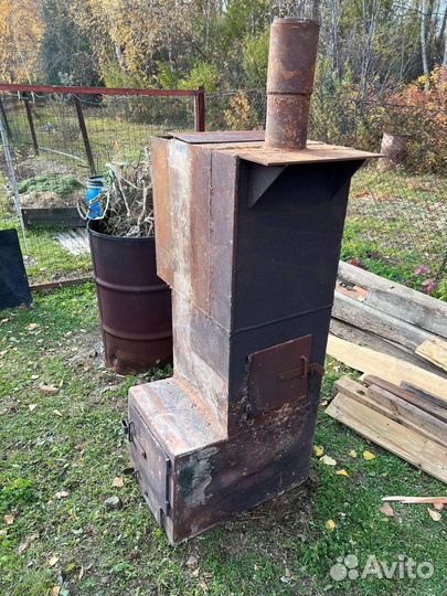 Печь для бани с баком
