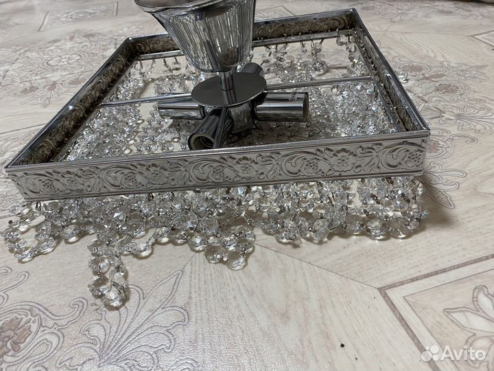 Люстра потолочная хрустальная