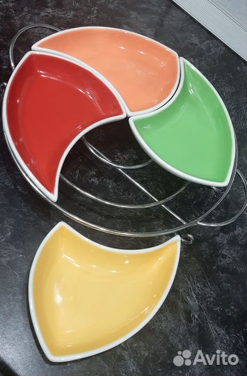 Менажница фарфоровая