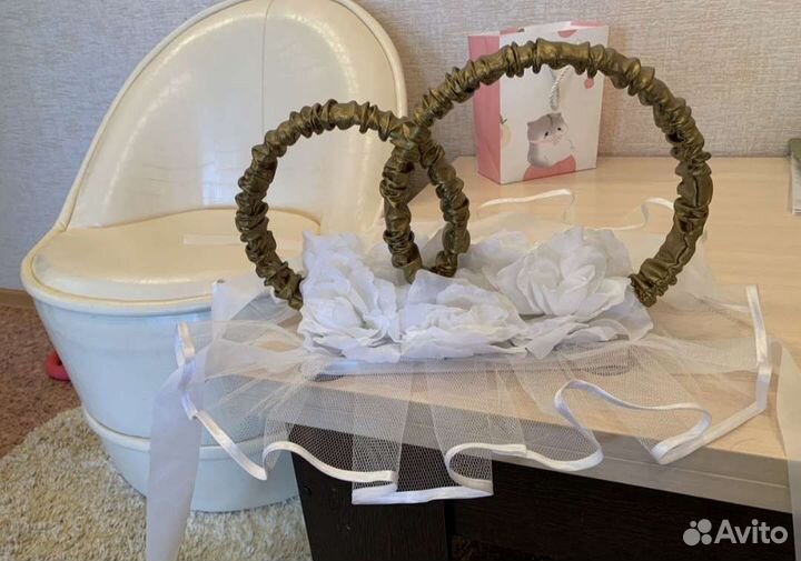 Кольца на свадебный авто