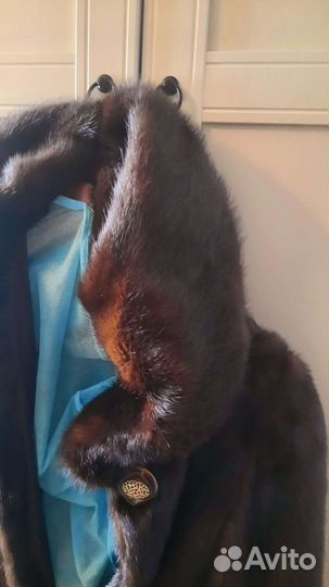 Шуба норковая с капюшоном 44 46