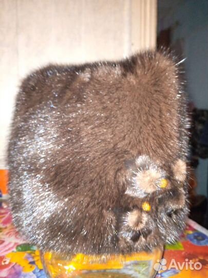 Берет женский норковый