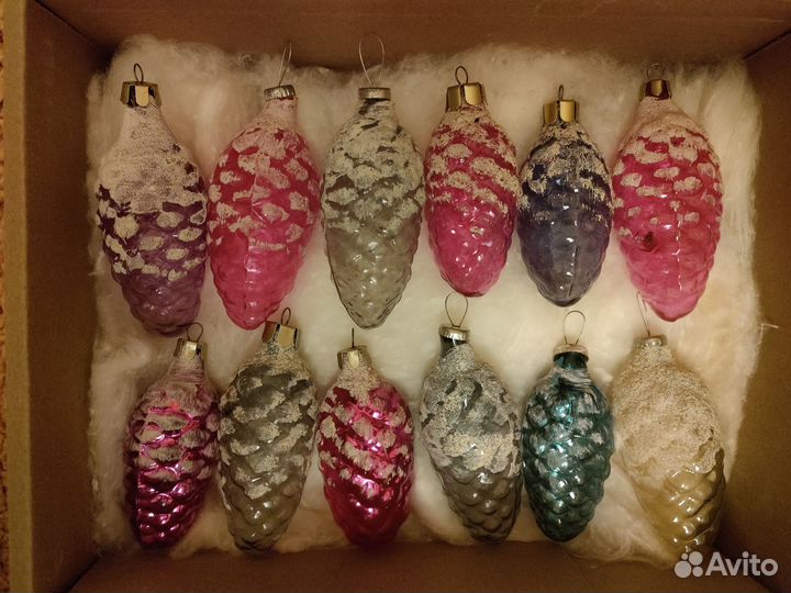 Елочные игрушки СССР шишки