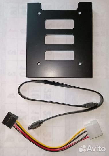 Салазки переходник для SSD. Кабель SATA 3.0
