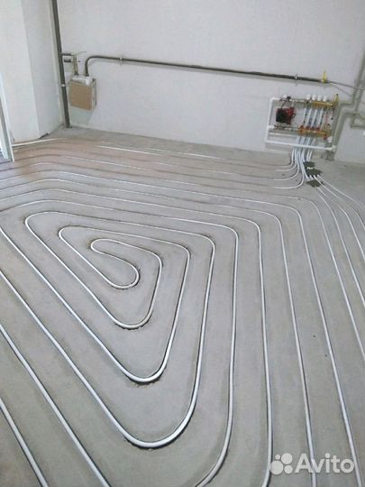 Водоснабжение, канализация, отопление, т. пол