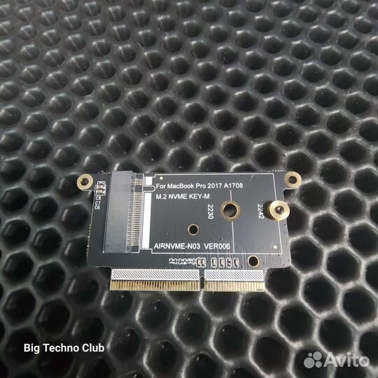 Переходник SSD A1708 pcie для Apple MacBook