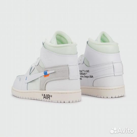 Кроссовки Nike Air Jordan 1 White x Off-White