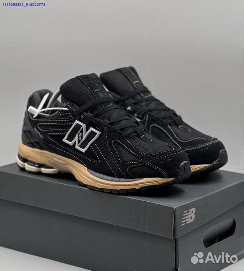 Кроссовки New balance 1906r осень черные желтые