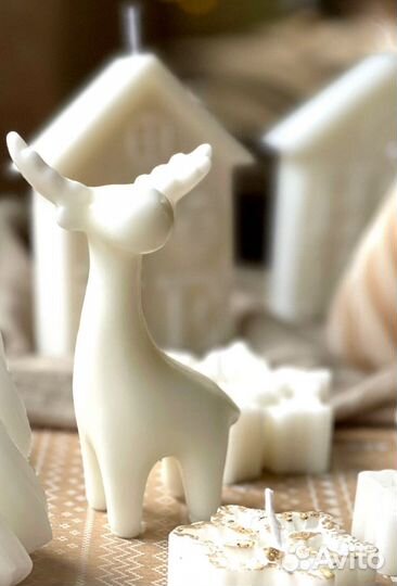 Новогодний набор со свечой и саше