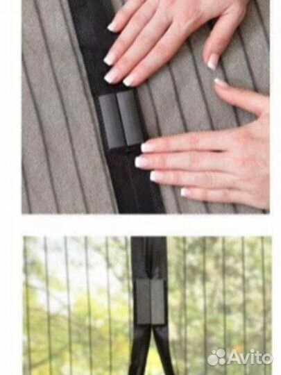 Москитная сетка на дверь на магнитах от мух комаро