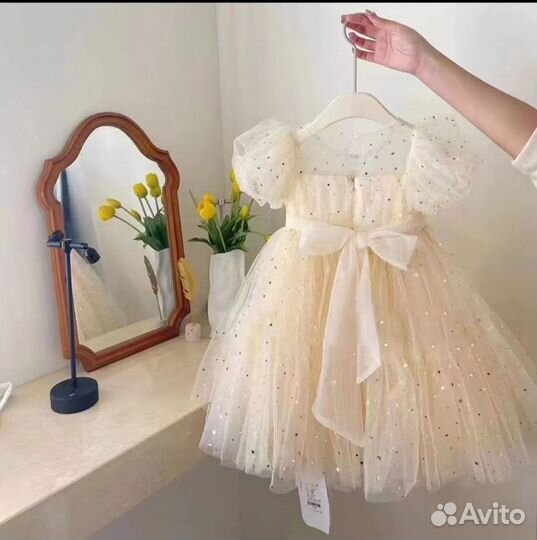Платье нарядное для девочки 98-130