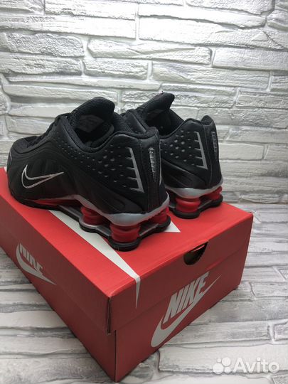 Кроссовки мужские nike air shox r4 black 41-45