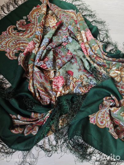 Павловопосадский платок шерсть