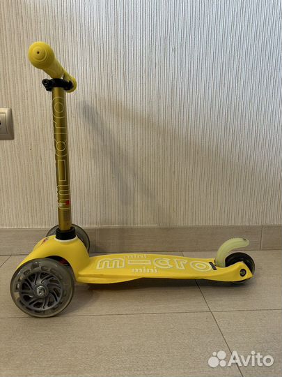 Mini Самокат Micro Deluxe LED светящиеся колеса
