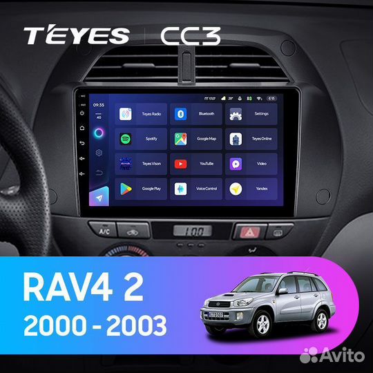 Магнитола Toyota RAV4 CA20 Teyes CC3L 4/32гб