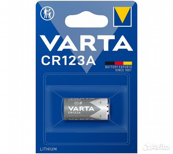 Батарейка литиевая varta CR123 Professional Lithiu