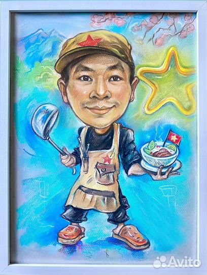 Шарж на мероприятии с натуры и по фото на заказ