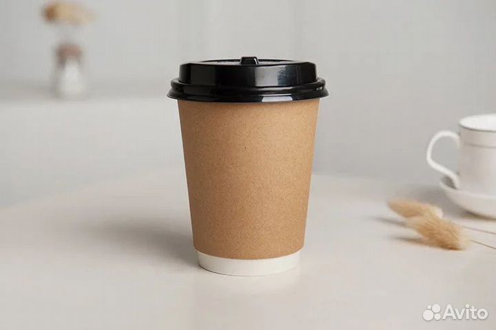 Бумажные стаканы 250мл однослойные - двухслойные