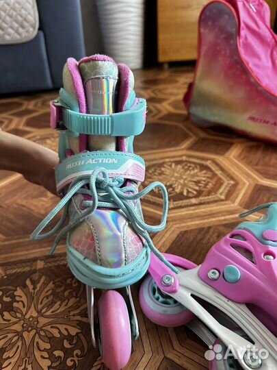 Ролики детские 26 29 с сумкой и защитой