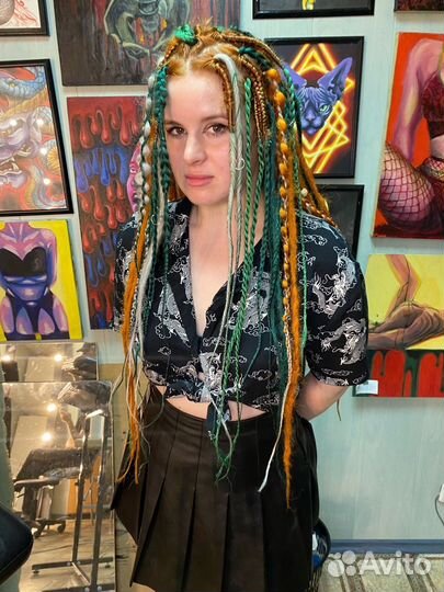 Модель на афрокосы