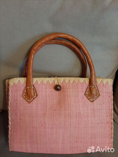 Сумка-корзинка плетеная