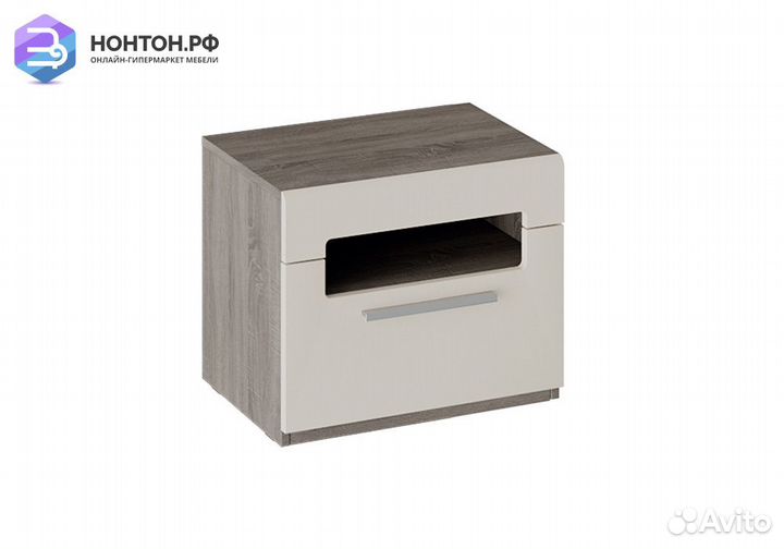 Тумба Фьюжн бежевый / дуб сонома трюфель