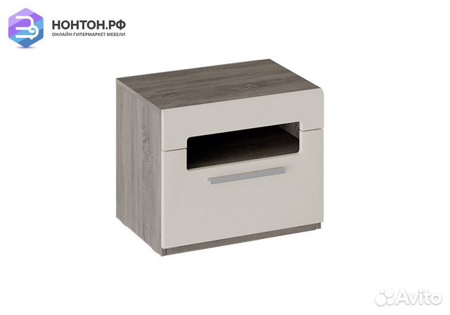 Тумба Фьюжн бежевый / дуб сонома трюфель