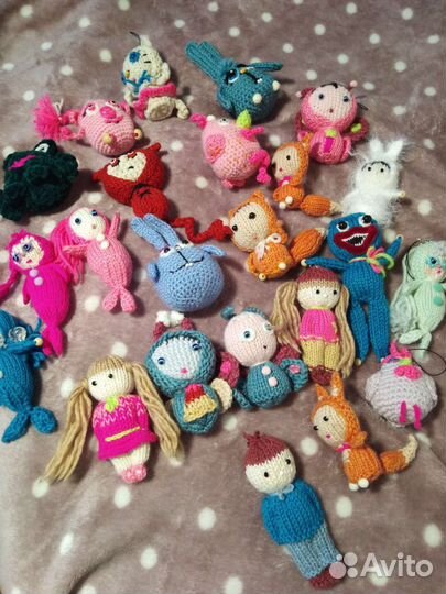 Карманные вязанные игрушки